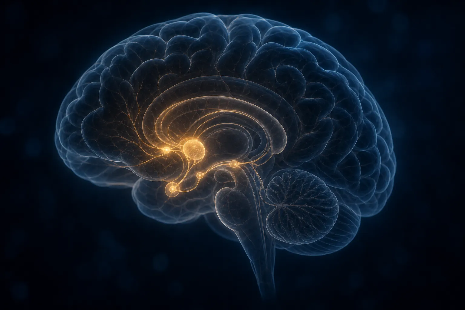 Representación de la actividad del sistema de recompensa cerebral