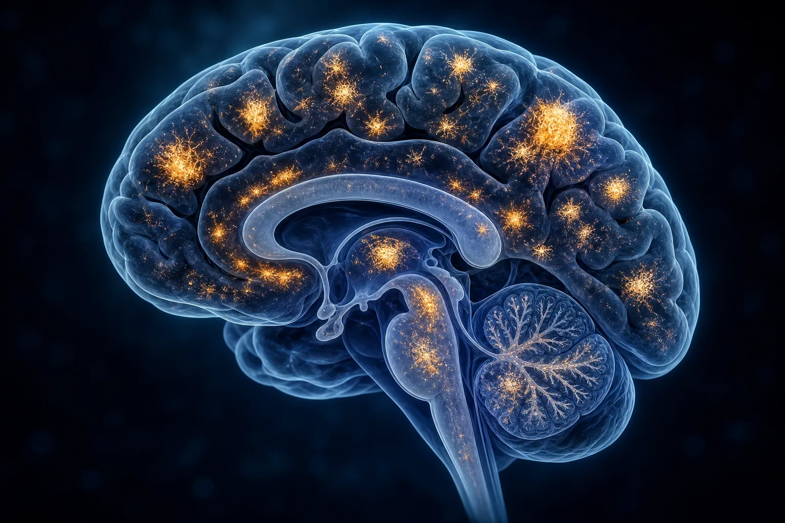 Visualización de placas de proteína amiloide en el cerebro